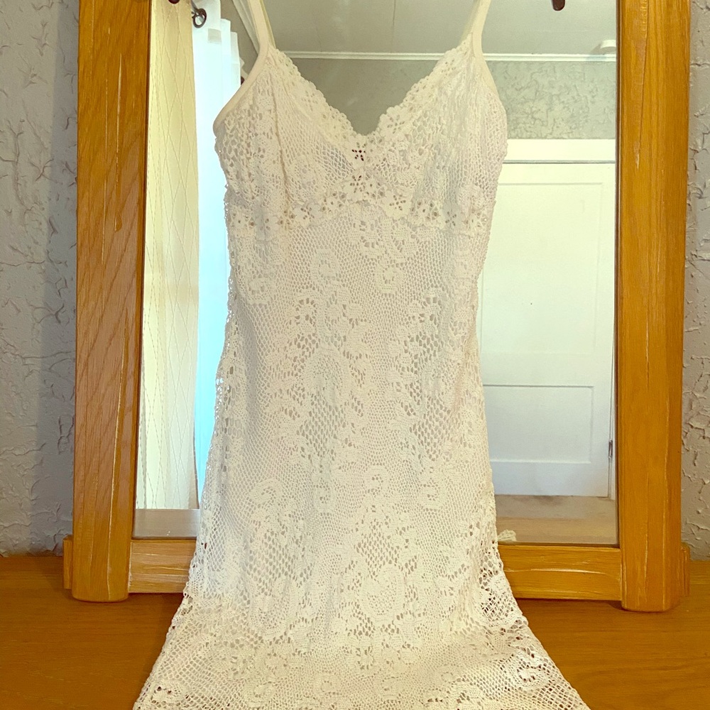 Lacey white dress